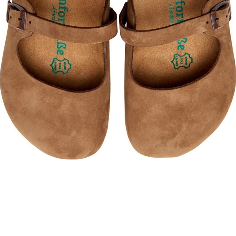 Comfortfusse Suede Leather Mary Jane Slip On Clogs - Womens 10